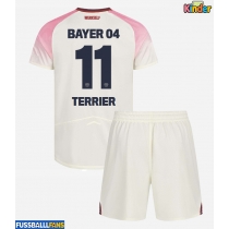 Bayer Leverkusen Martin Terrier #11 Auswärts Trikotsatz Kinder 2025-26 Kurzarm (+ Kurze Hosen)